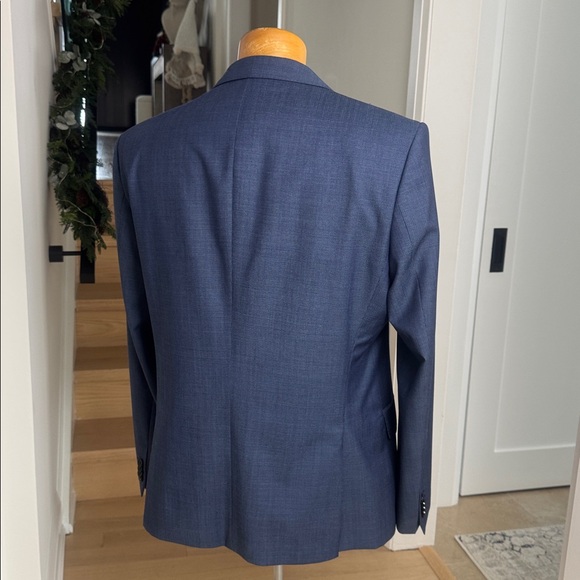 HUGO Boss Blue Virgin Wool Tailored Blazer Jacket EU 52 / US 42S - Picture 3 of 11